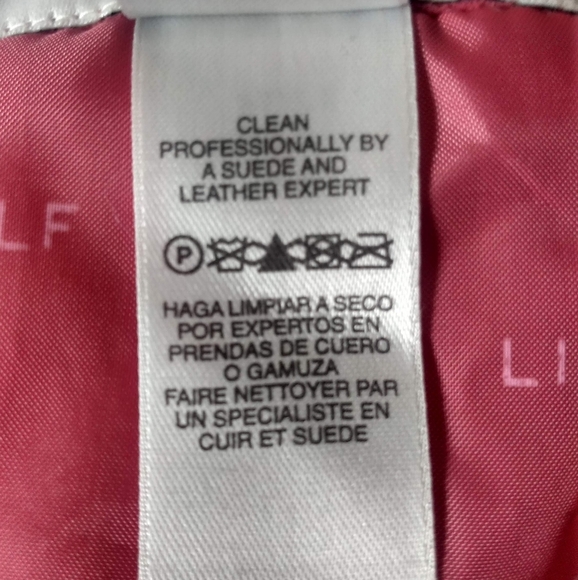 Liz Golf by Liz Claiborne Suede Lined Zip Up Jacket Snap Collar Sleeves S - Picture 6 of 12